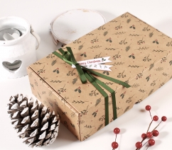 Boîte à cadeaux de Noël en carton