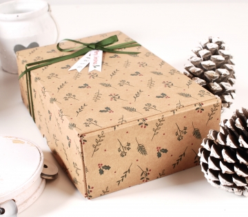 Boîte à cadeaux de Noël en carton