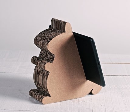 Support pour iPad en carton - écureuil en carton