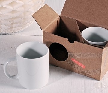 Boîte en carton pour 2 mugs