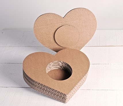 Lot de 10 Boîtes en carton à décorer Cœurs : Chez Rentreediscount Loisirs  créatifs