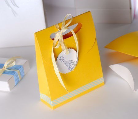 Petit Sac avec Noeud pour Baby Shower ou Baptême