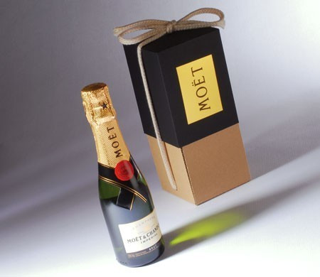Boîte pour Petites Bouteilles de Champagne