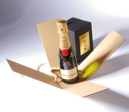 Boîte pour Petites Bouteilles de Champagne