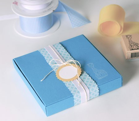 Boîte Bleue pour Cadeau de...