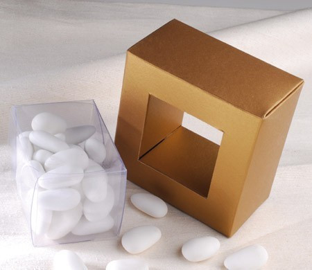Boîte transparente pour des bonbons