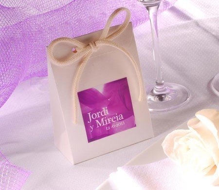 Sac en Carton pour Souvenirs de Mariage