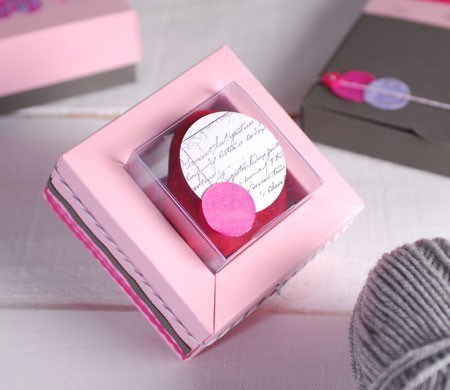 Boîte Rose Pour Invitations