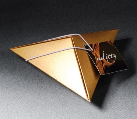 Boîte pyramidal pour cadeaux d'entreprise