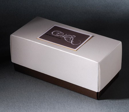 Boîte cadeau bicolore