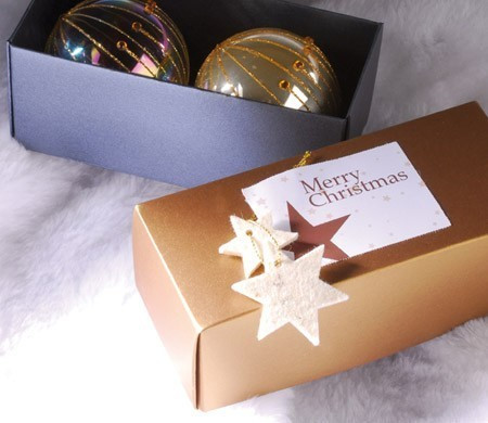 Petite boîte rectangulaire pour Noël