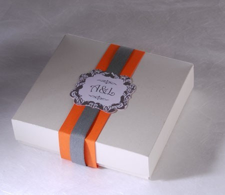 Boîte Carrée pour Invitations de Mariage