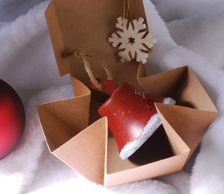 Petite boîte automontable pour Noël Petite boîte automontable pour Noël