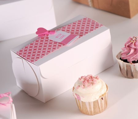 Boîte Fermée pour Deux Cupcakes