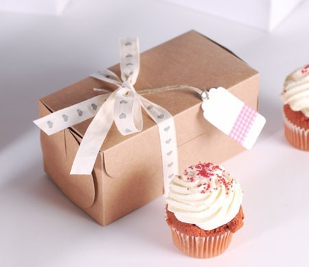Boîte Rectangulaire pour Deux Cupcakes