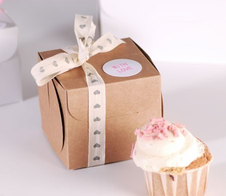 Boîte à Cupcake avec Nœud