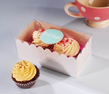 Boîte corporative pour deux cupcakes Boîte corporative pour deux cupcakes