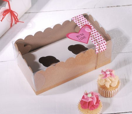 Boîte pour deux mini cupcakes