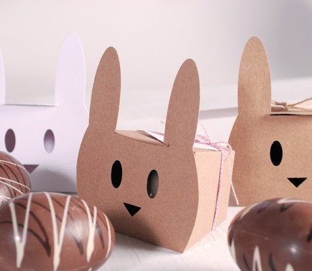 Boîte lapin avec baker's twine