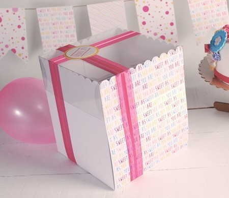 Boîte à Gâteau Haute Imprimée