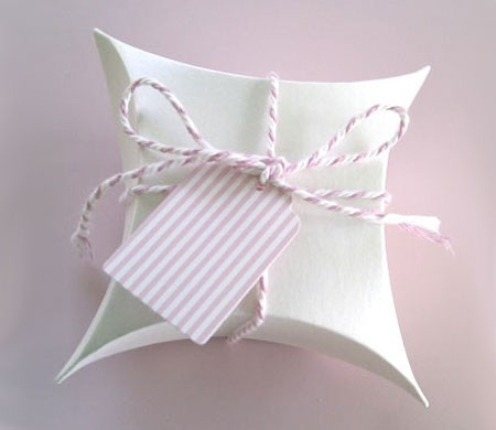Boîte avec bakers twine...