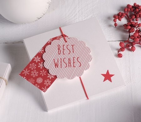Boîte Cadeau de Noël avec Étiquettes