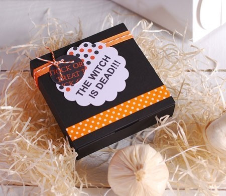 Boîte Carrée Noire pour Halloween