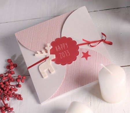 Enveloppe en Carton pour Carte de Noël