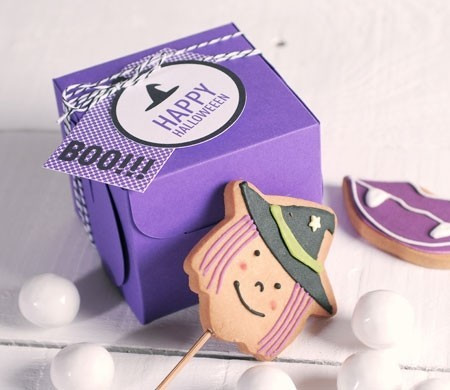 Boîte d'Halloween pour un Cupcake