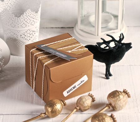 Boîte de Cupcakes Aux Motifs de Noël