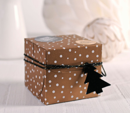 Boîte Carrée Pour Cadeaux de Noël