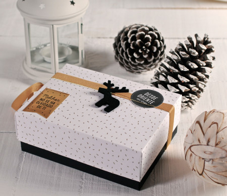 Boîte Cloche Impriméee Avec Couvercle