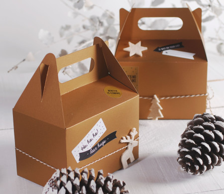 Boîte Pique-Nique pour Cadeaux de Noël