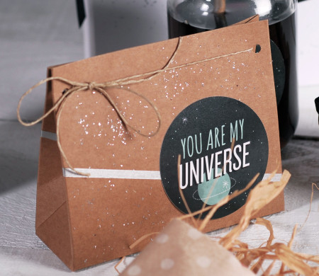Sac Cadeau avec Décoration Spatiale