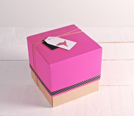 Boîte Surprise de Couleur Rose pour Cadeau