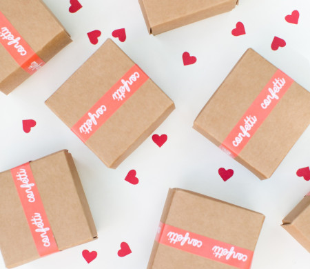 Petite Boîte de Mariage pour Confettis