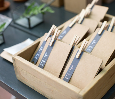 Petites Boîtes avec des Graines pour des Petits Cadeaux de Mariage