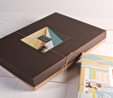 Boîte Décorée pour Albums Photos