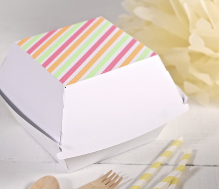 Boîte pour Hamburgers avec Washi Tape