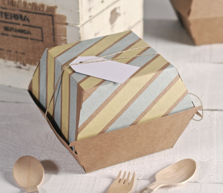 Boîte pour Hamburgers Décorée avec des Washi Tapes