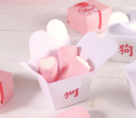 Petite boîte pour pâtes chinoises imprimée