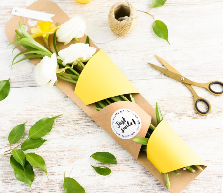 Boîte pour offrir des fleurs