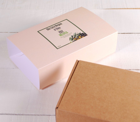 Boîte pour huile avec bandeau