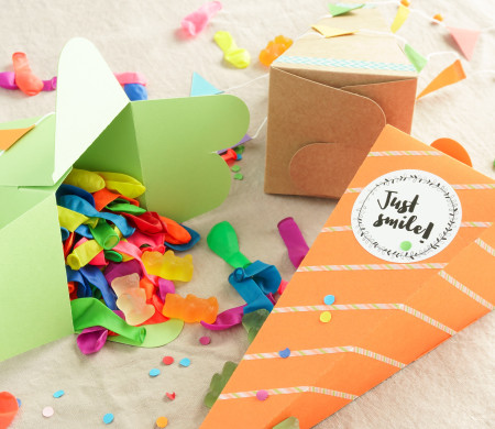 Boîte cornet pour fêtes