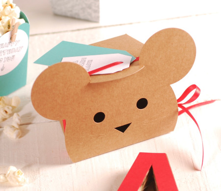 Boîte petite souris décorée