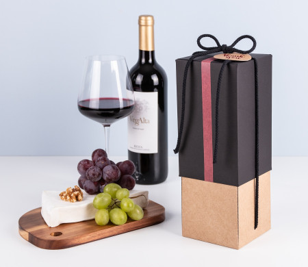 Boîte pour bouteille de vin premium