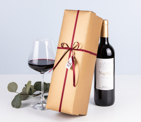 boîte pour bouteille de vin dorée boîte pour bouteille de vin dorée