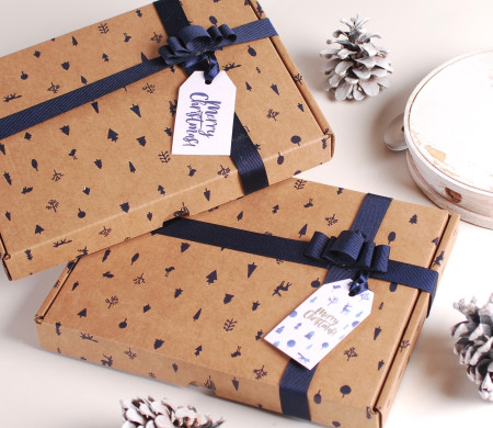 Étiquette cadeau de Noël