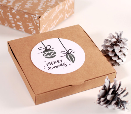 Boîte d'invitation de Noël