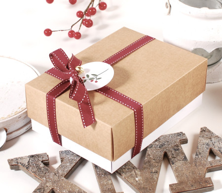 Boîte en carton de Noël